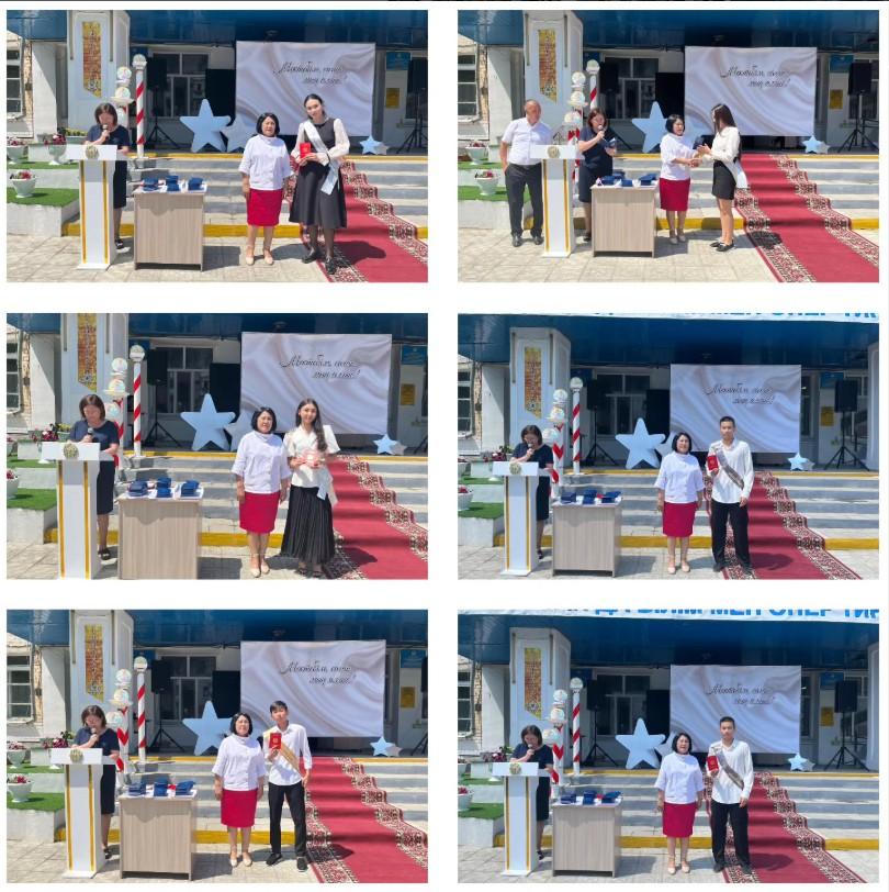 "Мектебім, саған мың алғыс!" атты негізгі мектеп бітіргендігі туралы 9 сынып аттестат тапсыру салтанатты жиыны өтті.